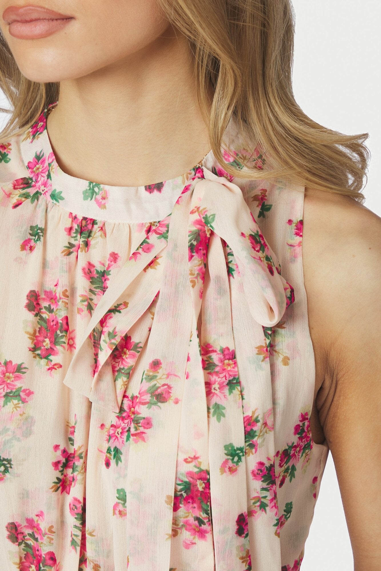 Marli Amazing Chiffon Rose kjole - rosa